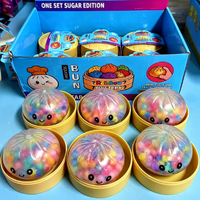 New 1pcs Colorful Glitter Dumpling Glitter Dumpling Squishies with Box Dumplings Sensory Squeeze Toy for Stress Relief Toys