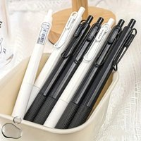 Kawaii Lovely Creative Press Neutral Pen Black Ink Quick Drying Student Stationery 6 Packs Signature Pen