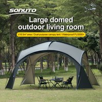Large 4-10 Person Camping Tent Waterproof Windproof Sun Shelter Anti-Mosquito 210D Oxford for Outdoor Family Beach Hiking