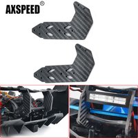 AXSPEED 2Pcs Carbon Fiber Side Spoiler Rear Wing Plate Bracket for LIMITLESS F1 1/7 RC Car Truck Model Upgrade Accessories