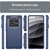 For POCO M8 Pro Carbon Fiber Brushed Soft Phone Case For Xiaomi POCO M8 Pro Soft Silicone Bumper Shockproof Back Cover