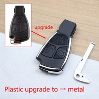 Plastic Upgrade To Metal Car Key Housing Key Case Shell for Mercedes Benz W203 W204 W205 W210 A B C E Class W211 W212 W22