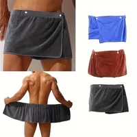 Men's Bath Towel Wearable Bath Skirt Absorbent Soft Beach Towel Anti-light Quick Drying Swimming Trunks Spa Shower Wrap