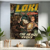 Marvel Loki TV Series Printed Large Wall Tapestry Cheap Hippie Wall Hanging Bohemian Wall Tapestries Mandala INS Home Decor