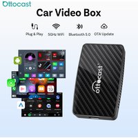 OTTOCAST Play2Video Pro Ai Box Wireless CarPlay Android Auto Adapter Built in Netflix YouTube IPTV Video Box for 98% of Cars