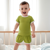 Sanlutoz Baby Little Kids Boys Girls Clothing Sets Sport Infants Short Sleeve Shirts + Shorts