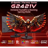 KOORUI Gaming-Monitor QHD 2560X1440 180Hz HDMI 178 ° Bildschirm, FAST IPS-Panel, Augenschonender PC-Monitor für Home-Office, HDMI2.0*2, Adaptive-Sync -5 ° bis 20 ° Neigbar, VESA 75 X 75 mm