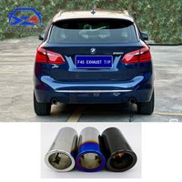 2pc For BMW F45 220i 218i SERIES exhaust tip accessoir de muffler 304 Stainless Steel decorative auto Tailpipe Cover car nozzles