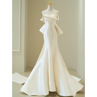 Elegant Satin Evening Dress for Women New 2026 Hostess Ball Gown Luxury Simple Style Long Sleeveless Middlerise Waist Tailored