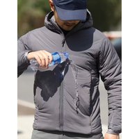 Ultraleichte wasserdichte militärische Camo-Taktikjacke für Herren, Winter, Polar, winddicht, warm, gepolstert, Mantel mit Kapuze, Windjacke, Oberbekleidung