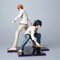 22cm Death Note Light Yagami L Lawliet Pvc Scene Combination Anime Figure Model Toy Collectible For Anime Fans
