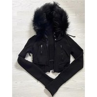 Gothic American Vintage Pure Color Slim Zip Up Hoodie Women 2000s Y2k Autumn Winter Subculture Hooded Sweatshirt Harajuku Coat