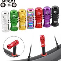 MUQZI 2/4PCS Valve Cap Bike Tire Presta Valve Stems Cap MTB Valve Core Remover Bike Accessories