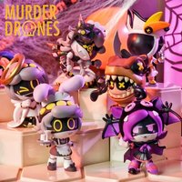 Murder Drones Midnight Mischief Series Blind Box Glitch Original Mini Anime Figure Mystery Toy Cyn Uzi N V Cute Halloween Gift