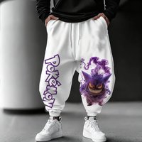 Y2K 2026 Joggers Trousers Pokemon Gengar Sweetpants Men Women Sport Pants Spring Summer Streetwear Loose Casual Cuffed Pants