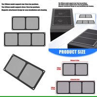 U55C Easy Installs Dust Cover 14cm Width PC Case Fan PVC Materials Universal Dust Protections
