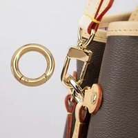 O Ring Round Carabiner for LV Handbag Lock Connector Ring for Keychain Clip Strap Buckle Snap Hook Bag Accessories
