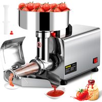 SucceBuy Elektrische Tomatenzeef 370W Commerciële Kwaliteit Tomaat Freesmachine Roestvrijstalen Pers en Zeef 90-160 Kg/u