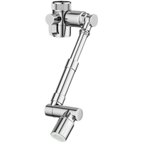 New Metal 1440°Swivel Faucet Extender 2 Modes Tap Aerator Splash Retractable Robotic Arm Universal Kitchen Sink Faucet Extension