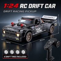 CXD2401 1:24 Mini RC Drift Car Pickup Truck 4WD Gyro Vollproportional LED-Licht Ferngesteuertes Rennmodell