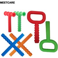Kids Speech Therapy Teeth Massager Child Chewing Tube Tip Children for Speak Oral Muscle Rehabilitation Train Talk Silicone Tool