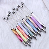 New Beaded Ballpoint Pens Plastic Beadable Pens Wedding Favors Birthday Party Gifts Student Stationery Pens for Writing