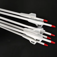 ID6.2mm white Carbon Arrows Spine300-800 2.5inch Plane RubberVanes+Stainless Point Archery Recurve/Compound Bow Hunting Shooting
