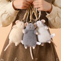 15/21cm Cute Fancy Rat Plush Toys Soft Stuffed Animal Doll Plush Small Mouse Pendant Keychain Funny Gifts Decoration Accompanies