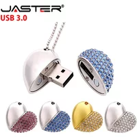 High Speed Metal Necklace USB 3.0 Flash Drive 4G 8G 16GB 32GB 64GB 128GB Heart Pen Drives Gifts Memory Stick 100% Real Capacity