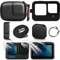 for GoPro Hero 13 Black Tempered Glass Silicone Case Screen Protector Protective Film Lens Cap Cover for Go Pro 13 Camera Bag