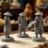 Japanese Samurai Figurine Traditional Retro Samurai Style Statue Zen Warrior Ornaments for Home Office Desk Tea Room Shelf Decor