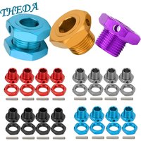 Metals Wheel Hex Driver 17MM Aluminum Alloy Wheel Hex Coupler Upgrade Accessories Parts Kit for 1/8 HSP RC Crawler Car Parts