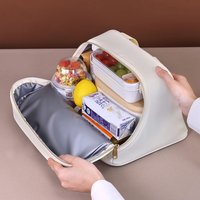 Portable Lunch Bag for Men Women Thermal Insulated Lunch Box Cooler Handbag Waterproof Bento Pouch Office Food Tote Bag