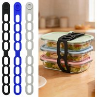 3Pcs Silicone Pot Lid Elastic Band Reusable Lunch Box Strap Holder Suitable Universal Clay Pots Curtains Bowls Latch Strap Ties