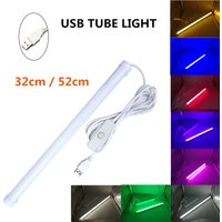 USB LED Tube light 5V 2835 SMD LED lamp 32CM 52cm Rigid strip light bulb Bar Reading Book Desk lamp Night light Ultrathin Closet