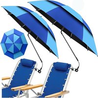 Universal Clamp 360° Adjustable Outdoor Shade Umbrella for Beach Camping Chair Wheelchair Courtyard - Portable Sun Protection