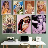 retro singer B-Britney Spears Poster HD Waterproof High-Toughness Self-Adhesive Wall Decor Universal
