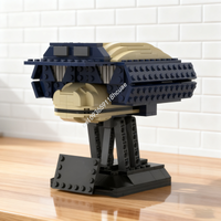 386pcs MOC Tactical Droid Helmet Collection Model Building Blocks Architecture Toys Assemble DIY Idea Brick Christmas Gift Kids