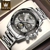OLEVS 6654 Luxus-Herrenuhr, Chronograph, automatische mechanische Armbanduhr, wasserdicht, leuchtend, Top-Markenuhr für Herren, Datum, Sport