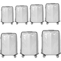 18-30inch Clear Suitcase Cover Protector Transparent Suitcase Cover Protectors Waterproof Scratch-resistant for Wheeled Suitcase