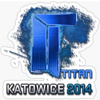 Titan Katowice 2014 Holo 5PCS Stickers for Bumper Stickers Room Home Wall Funny Car Decorations Water Bottles Living Room Print