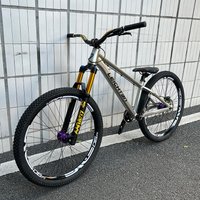Hydraulic Disc Brake Dirt Jump 26-Inch Street Tire New 140mm Travel Air Suspension Fork Aluminum Alloy Frame Single-Speed Bike