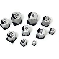 45pcs 50V 330uF SMD Aluminum Electrolytic Capacitor 10x10.5mm for Power Supply Electronics
