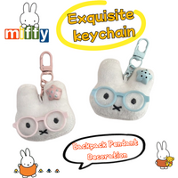 Miffy Rabbit Keychain High Color Value Cartoon Cute Men and Women Student Backpack Pendant Decorative Creative Gift Wholesale