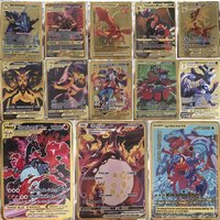 10000HP Charizard Vmax Pokemon Cards Metal English Card Arceus GX Vstar V Golden Limited Kids Gift Game Battle Collection Cards