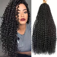 Passion Twist Hair Water Wave Crochet Hair for Women, Long Bohemian Braiding Hair for Boho Locs, Faux Locs for Synthetic Hair