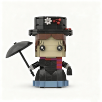 NEW 200PCS MOC Creative Model Mary Poppins Building Blocks DIY Assembly Building Blocks Display Gift Collectible Home Decor Set