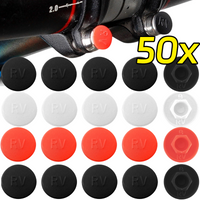 AliExpress NONE Bicycle Screw Cap Covers M5 M6 Waterproof Dustproof Rust Proof Allen Head Protection for Mountain Road Bike Maintenance 5/50pcs