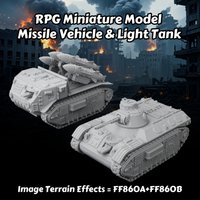 Sci-Fi Modular Heavy Tank Miniature for Tabletop Rpgs – Miniature Diorama Vehicles for Futuristic Roleplaying Game Scenes