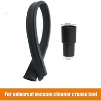 32mm caliber flexible long flat suction nozzle head+32mm to 35mm conversion connector, universal vacuum cleaner crease tool